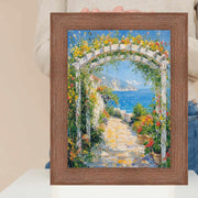 24x48 Frame Rust Brown Grain Barnwood Picture Frame