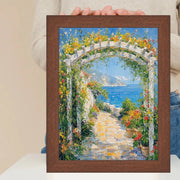 Dark Walnut Wood Grain Picture Frame - Home Office Decor 