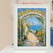 30x40 Frame Glossy Ornate Wedding White Picture Frame