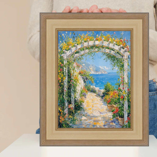 24x24 Frame Wide Antique Silver Gold Wash Picture Frame