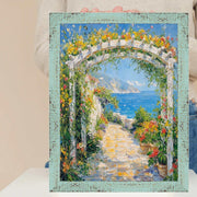 40x40 Frame Slim Teal Seaspray Chabi Chic Farmhouse Rustic Picture Frame