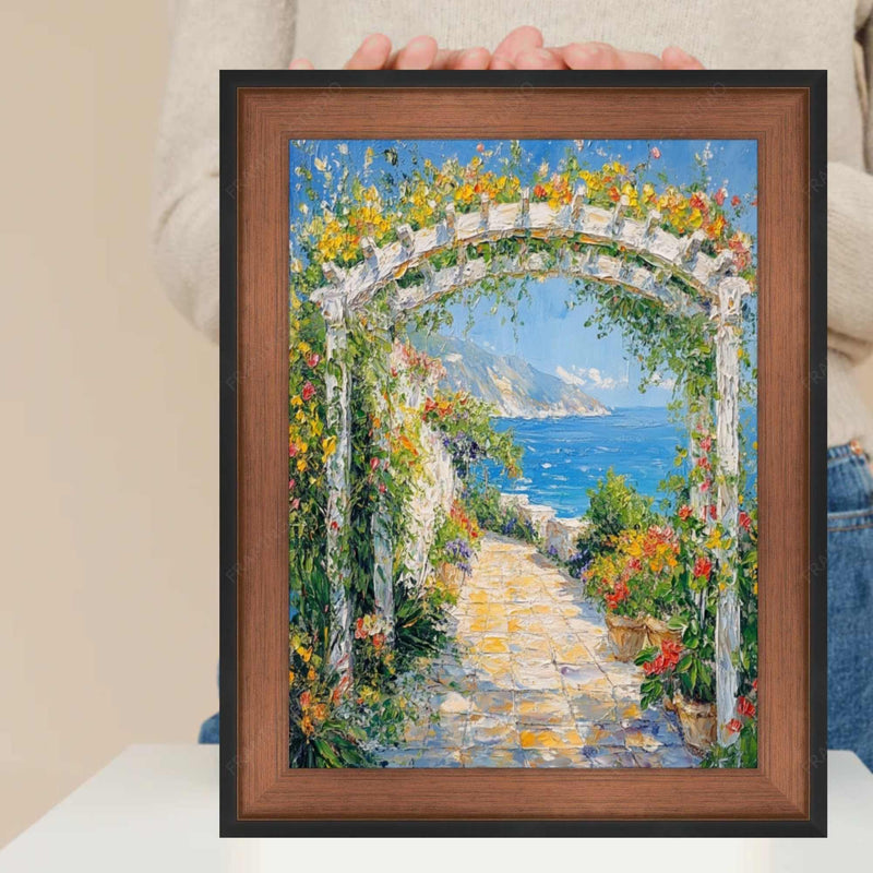 12x24 Frame Vintage Brushed Rust Copper Black Picture Frame