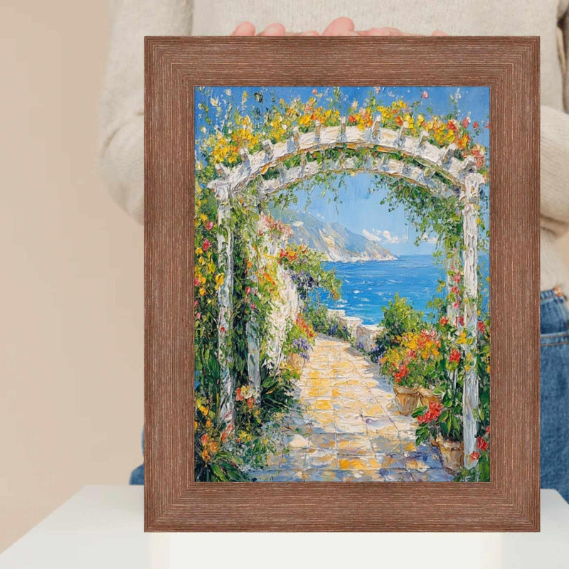 24x24 Frame Rust Brown Grain Barnwood Picture Frame