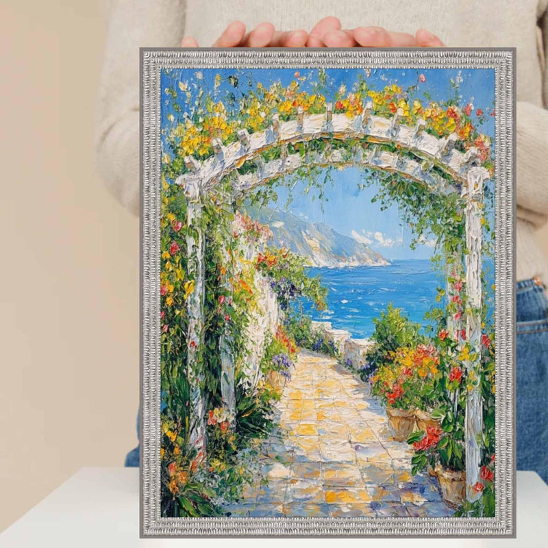 8.5x11 Picture Frame Slim Bright Chrome Silver Pebbled Texture Picture ...