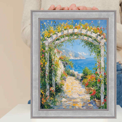 9x9 Frame Modern Contemporary Silver Flat Picture Frame