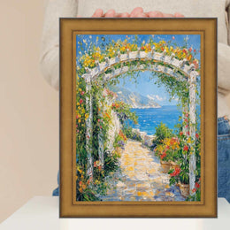 12x16 Frame Industrial Gold Metal Slope Picture Frame