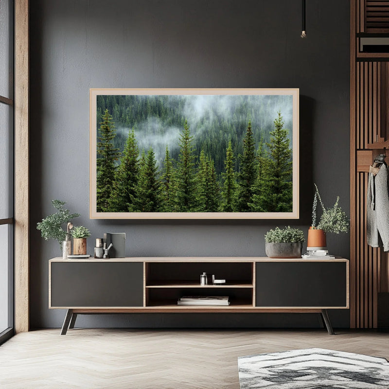 70 Inch TV Picture Frame - Decorative Custom frame for 70 inch TV  Modern Memory Design 