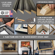 75 Inch TV Picture Frame - Decorative Custom frame for 75 inch TV  Modern Memory Design 