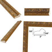 30x30 Frame Victorian Antique Gold Orante Picture Frame