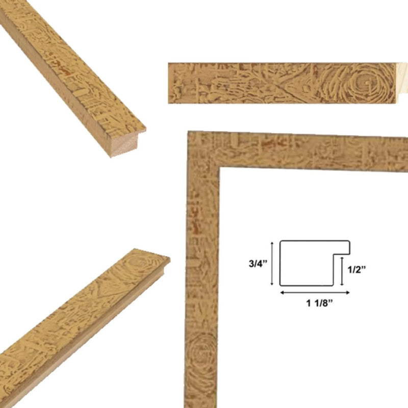 28x28 Frame Natural Maple Wood Flat Picture Frame