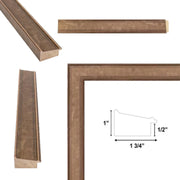 12x14 Frame Modern Contemporary Mocha Cafe Bronze Flat Picture Frame