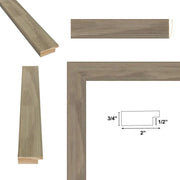 11x13 Frame Grey White Wash Grain Barnwood Picture Frame