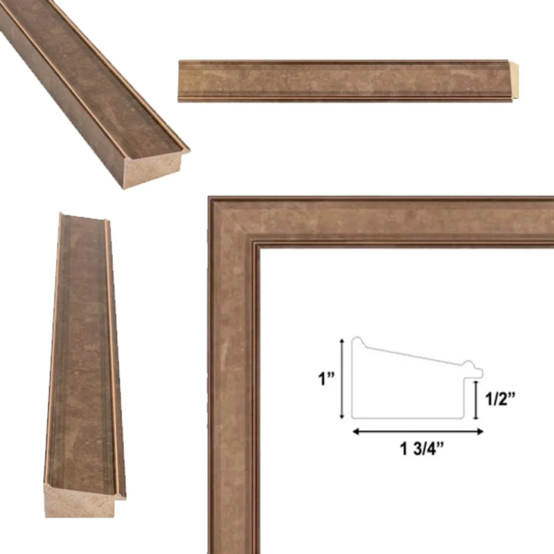 16x24 Frame Modern Contemporary Mocha Cafe Bronze Flat Picture Frame