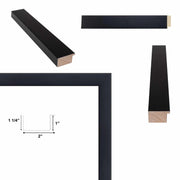 Modern Gallery Wall Matte Black Flat Picture Frame 