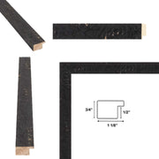 Slim Black Chabi Chic Farmhouse Barnwood Rustic Picture Frame 