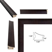 20x24 Frame Wood Grain Mahogany Ven Slope Picture Frame