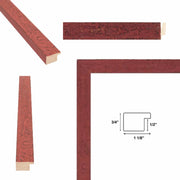 Slim Red Chabi Chic Farmhouse Barnwood Rustic Picture Frame 