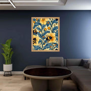 Large Framed Corporate Office Decor Wall Art Canvas 40x60 Inch - William Morris