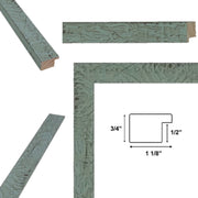 27x40 Frame Slim Teal Seaspray Chabi Chic Farmhouse Rustic Picture Frame