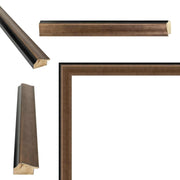 11x13 Frame Vintage Brushed Rust Copper Black Picture Frame