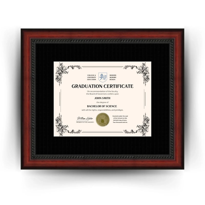 Purdue University Diploma Frame 8.5x11 Certificate Black