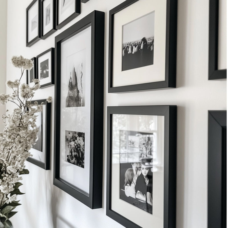 Modern Black 34x9 Picture Frame | 34 x 9 Poster Frame