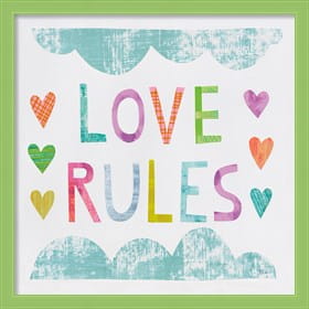 Framed Unicorn Magic III Blue