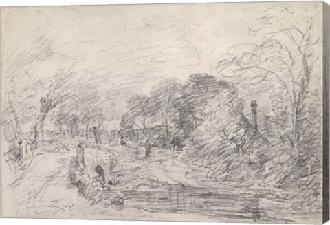 A Bridge Near Salisbury Court by John Constable