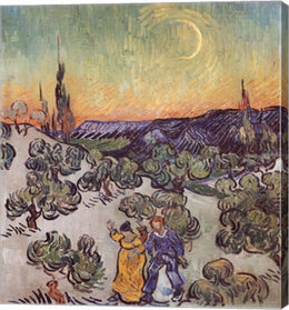 The Promenade, Evening by Vincent Van Gogh