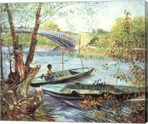 A Fisherman in His Boat by Vincent Van Gogh