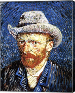 Self-Portrait with Grey Felt Hat, Paris, c.1887 by Vincent Van Gogh