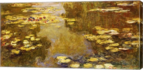 The Lily Pond - yellow by Claude Monet