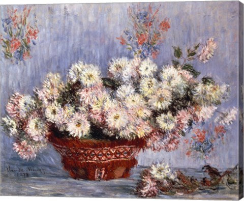 Basket of Chrysanthemums, c.1878 by Claude Monet