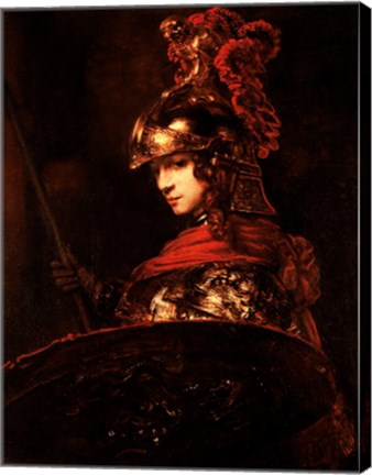 Pallas Athena or, Armoured Figure by Rembrandt van Rijn