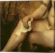 Bathsheba Bathing, 1654 (lower detail) by Rembrandt van Rijn