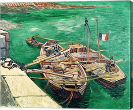 Landing Stage with Boats, 1888 by Vincent Van Gogh