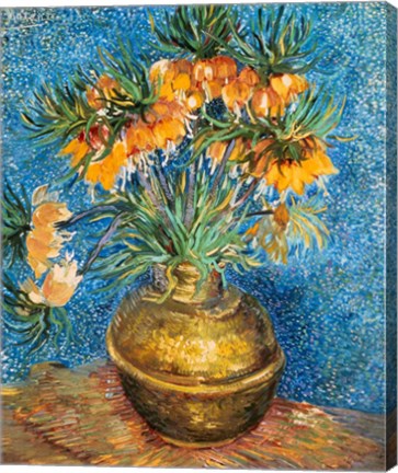 Crown Imperial Fritillaries in a Copper Vase, 1886 by Vincent Van Gogh