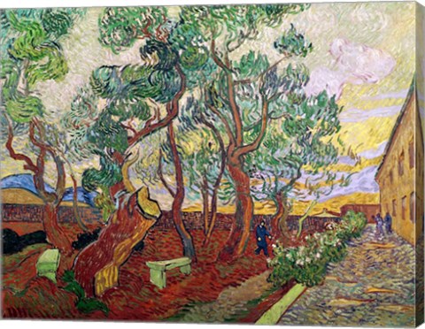 The Garden of St. Paul's Hospital at St. Remy, 1889 by Vincent Van Gogh