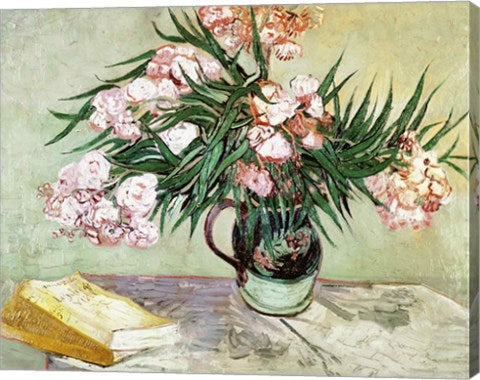 Oleanders and Books, 1888 by Vincent Van Gogh