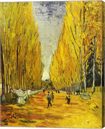 L'Allee des Alyscamps, Arles, 1888 by Vincent Van Gogh