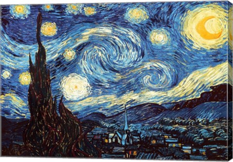 The Starry Night, June 1889 by Vincent Van Gogh