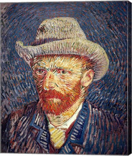 Self Portrait with Felt Hat by Vincent Van Gogh