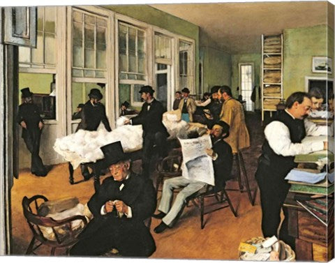 The Cotton Exchange, New Orleans, 1873 by Edgar Degas