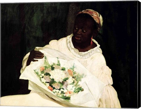 Olympia, detail of the black servant, 1863 by Edouard Manet