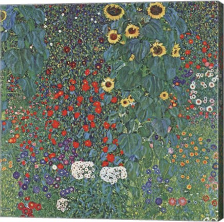 Farm Garden with Sunflowers, around 1905/1906 by Gustav Klimt