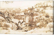 Arno Landscape, 5th August, 1473 by Leonardo Da Vinci