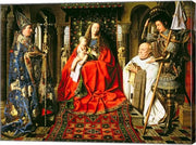 Madonna and Child with Canon Joris van der Paele, 1436 by Jan Van Eyck