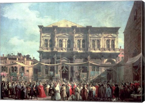 The Doge Visiting the Church and Scuola di San Rocco by Giovanni Antonio Canaletto