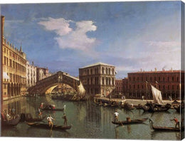 The Rialto Bridge, Venice by Giovanni Antonio Canaletto