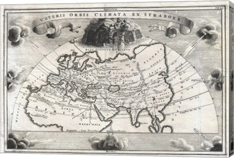 1700 Cellarius Map of Asia, Europe and Africa